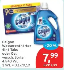 Budni Calgon Wasserenthärter 4in1 Tabs oder Gel Angebot