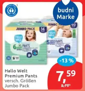 Budni Hallo Welt Premium Pants Angebot