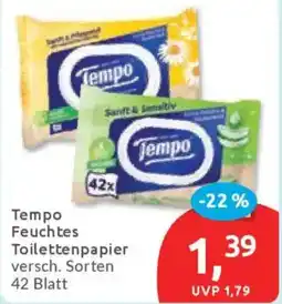 Budni Tempo Feuchtes Toilettenpapier Angebot