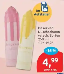 Budni Deserved Duschschaum Angebot