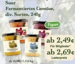 LPG Biomarkt Suur Fermentiertes Gemüse Angebot