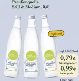 LPG Biomarkt Preußenquelle Still & Medium Angebot