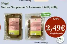 LPG Biomarkt Nagel Seitan Surpreme & Gourmet Grill, Angebot