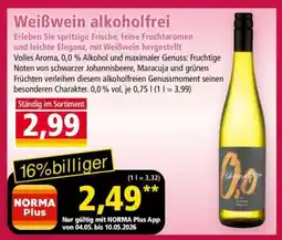 Norma Weißwein alkoholfrei Angebot