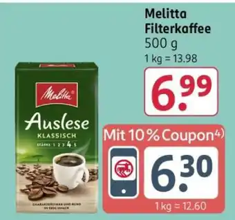 Rossmann Melitta Filterkaffee Angebot