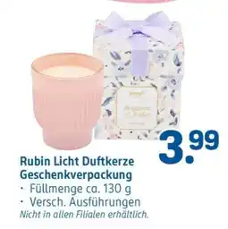Rossmann Rubin Licht Duftkerze Geschenkverpackung Angebot