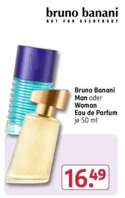 Rossmann Bruno Banani Man oder Woman Eau de Parfum je 50 ml Angebot