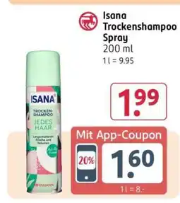 Rossmann Isana Trockenshampoo Spray Angebot