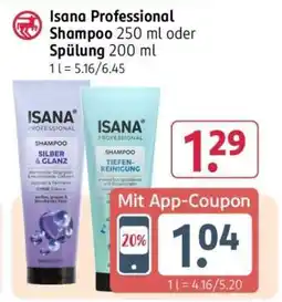Rossmann Isana Professional Shampoo 250 ml oder Spülung 200 ml Angebot