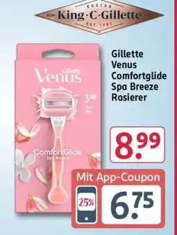 Rossmann Gillette Venus Comfortglide Spa Breeze Rasierer Angebot
