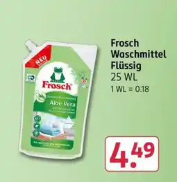 Rossmann Frosch Waschmittel flüssig Angebot