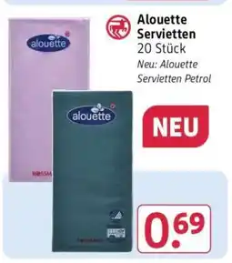 Rossmann Alouette Servietten 20 Stück Angebot