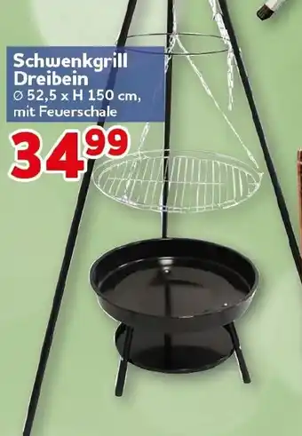 CENTERSHOP Schwenkgrill Dreibein Angebot