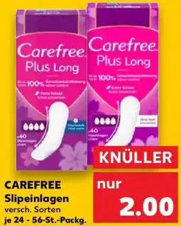 Kaufland CAREFREE Slipeinlagen Angebot
