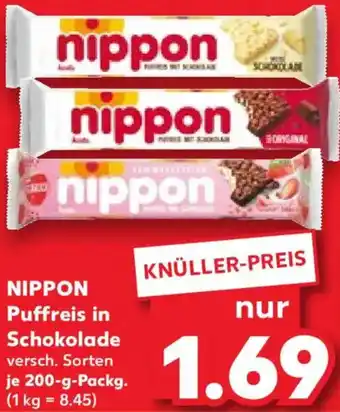 Kaufland NIPPON Puffreis in Schokolade Angebot