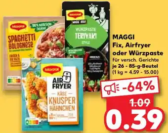 Kaufland MAGGI Fix, Airfryer oder Würzpaste Angebot