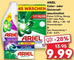 Kaufland ARIEL Color- oder Universalwaschmittel Angebot