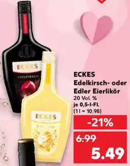 Kaufland ECKES Edelkirsch- oder Edler Eierlikör Angebot