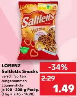 Kaufland LORENZ Saltletts Snacks Angebot