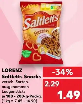 Kaufland LORENZ Saltletts Snacks Angebot