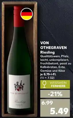 Kaufland VON OTHEGRAVEN Riesling Angebot