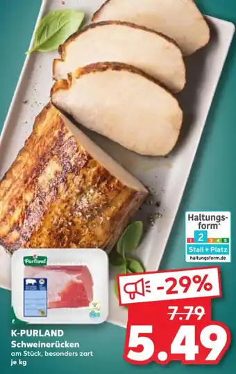 Kaufland K-PURLAND Schweinerücken Angebot