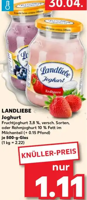 Kaufland LANDLIEBE Joghurt Angebot