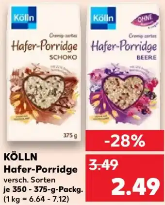 Kaufland KÖLLN Hafer-Porridge Angebot