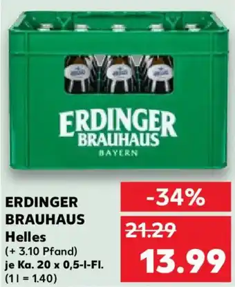 Kaufland ERDINGER BRAUHAUS Helles Angebot