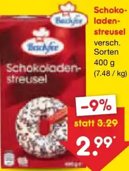 Netto Marken-Discount Backfee Schokoladenstreusel Angebot