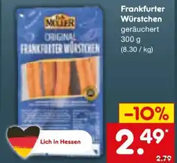 Netto Marken-Discount G.A. Müller Original Frankfurter Würstchen Angebot
