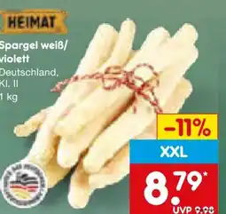 Netto Marken-Discount Heimat Spargel weiß/violett XXL Angebot