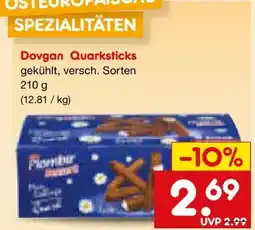 Netto Marken-Discount Dovgan Plombir Quarkdessert Sticks Angebot