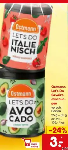 Netto Marken-Discount Ostmann Let‘s Do Gewürzmischungen Angebot