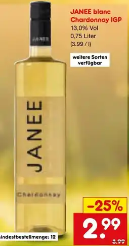 Netto Marken-Discount Janee Chardonnay Angebot