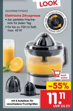 Netto Marken-Discount Gourmetmaxx Elektrische Zitruspresse Angebot