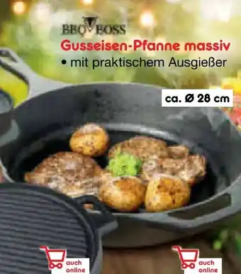 Netto Marken-Discount BBQ-Boss Gusseisen-Pfanne massiv Angebot