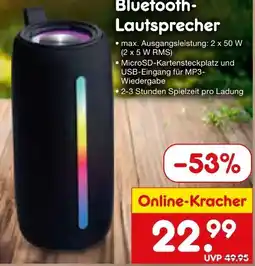 Netto Marken-Discount Denver Bluetooth Lautsprecher BTL-360BK Angebot