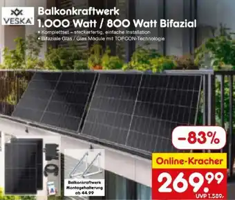 Netto Marken-Discount Veska Balkonkraftwerk Angebot