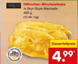 Netto Marken-Discount Barbeque Hähnchen-Minutensteaks Angebot