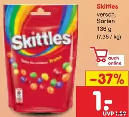 Netto Marken-Discount Skittles Fruchtige Kaubonbons Angebot