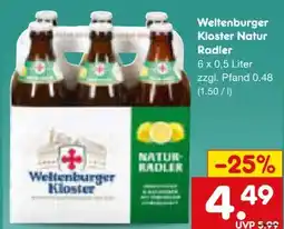Netto Marken-Discount Weltenburger Klosterbrauerei Natur Radler Angebot