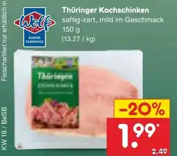 Netto Marken-Discount Wolf Thüringer Kochschinken Angebot