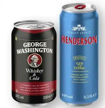 Scheck-in-Center George Washington Whiskey & Cola Angebot