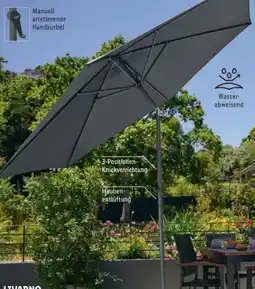 Lidl Livarno Home Sonnenschirm Angebot