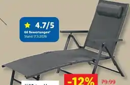 Lidl Livarno Home Aluminium-Liegestuhl Houston Angebot