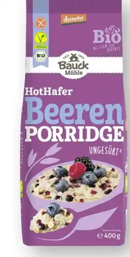 Scheck-in-Center Bauck Mühle Bio HotHafer Beeren Porridge Angebot