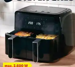 Lidl SilverCrest Kitchen Tools Doppelzonen-Heißluftfritteuse SHLFD 2600 B1 Angebot