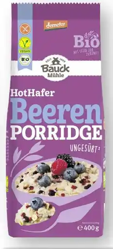 Edeka Bauck Mühle HotHafer Beeren Porridge Angebot