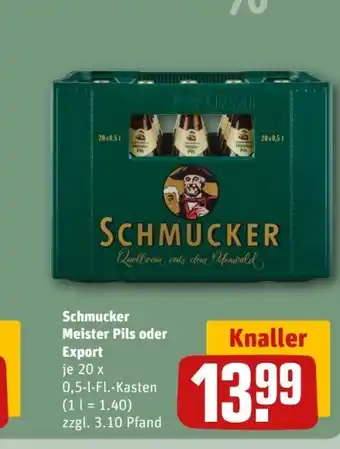 REWE Center Schmucker Meister-Pils Angebot